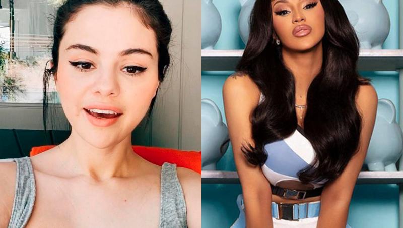 Colaj cu Selena Gómez și Cardi B