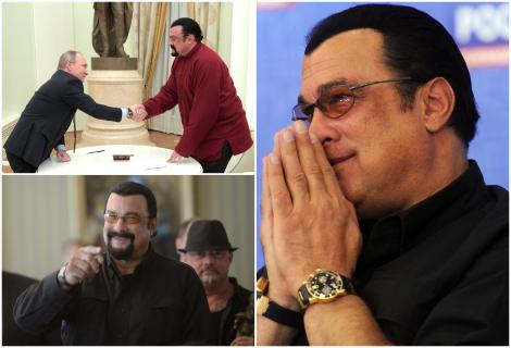 Steven Seagal cel mai aprig susținător al lui Vladimir Putin. Cum și-a serbat ziua de naștere „Vă iubesc, la bine și la rău”