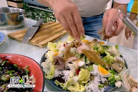 Salată de ouă fierte cu pește și orez. Rețeta lui chef Nicolai Tand la Super Neatza, 26 aprilie 2022