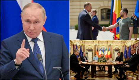 Ce spune Vladimir Putin despre vizita liderilor europeni la Kiev. Avertismentul Kremlinului pentru Klaus Iohannis și aliații