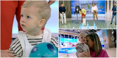 Fiul lui Dani Oțil și al Gabrielei Prisăcariu, extrem de adorabil! Ce a putut să facă micuțul Tiago, în direct, la Neatza