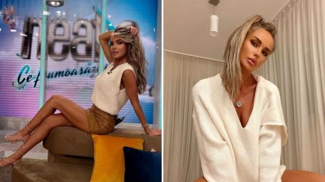 Diana Munteanu a ieșit doar în costum de baie în zăpadă. Apariția a stârnit numeroase reacții în mediul online