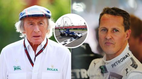 Michael Schumacher a semnat alături de ceilalți campioni mondiali casca purtată de Jackie Stewart duminică la Bahrain