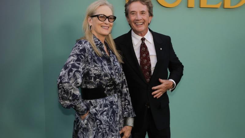 Meryl Streep și Martin Short îmbrăcați elegant la premiera sezonului doi din „Only Murders in the Building”