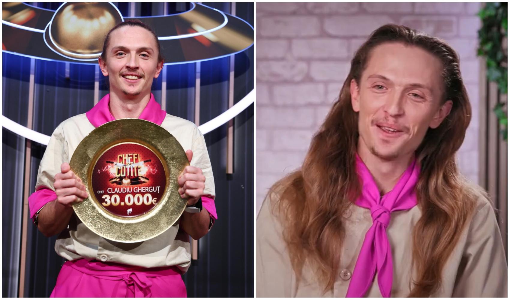 Claudiu Gherguț, marele câștigător Chefi la cuțite din sezonul 15, și-a ținut promisiunea și s-a tuns! Cum arată acum